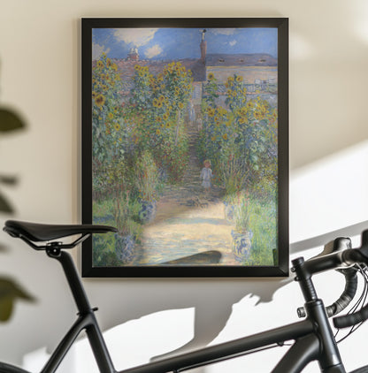 The Artist's Garden At Vétheuil (1881) By Claude Monet - Poster / Art Print - interiör
