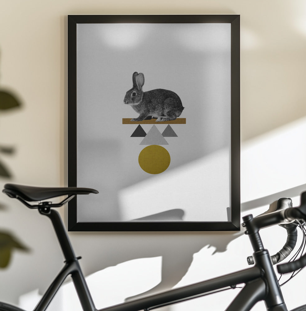 Tribal Rabbit - Poster / Art Print - interiör