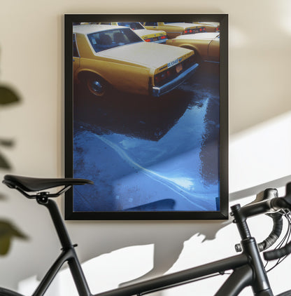 Yellow cabs (from the series New York Blues) - Poster / Art Print - interiör