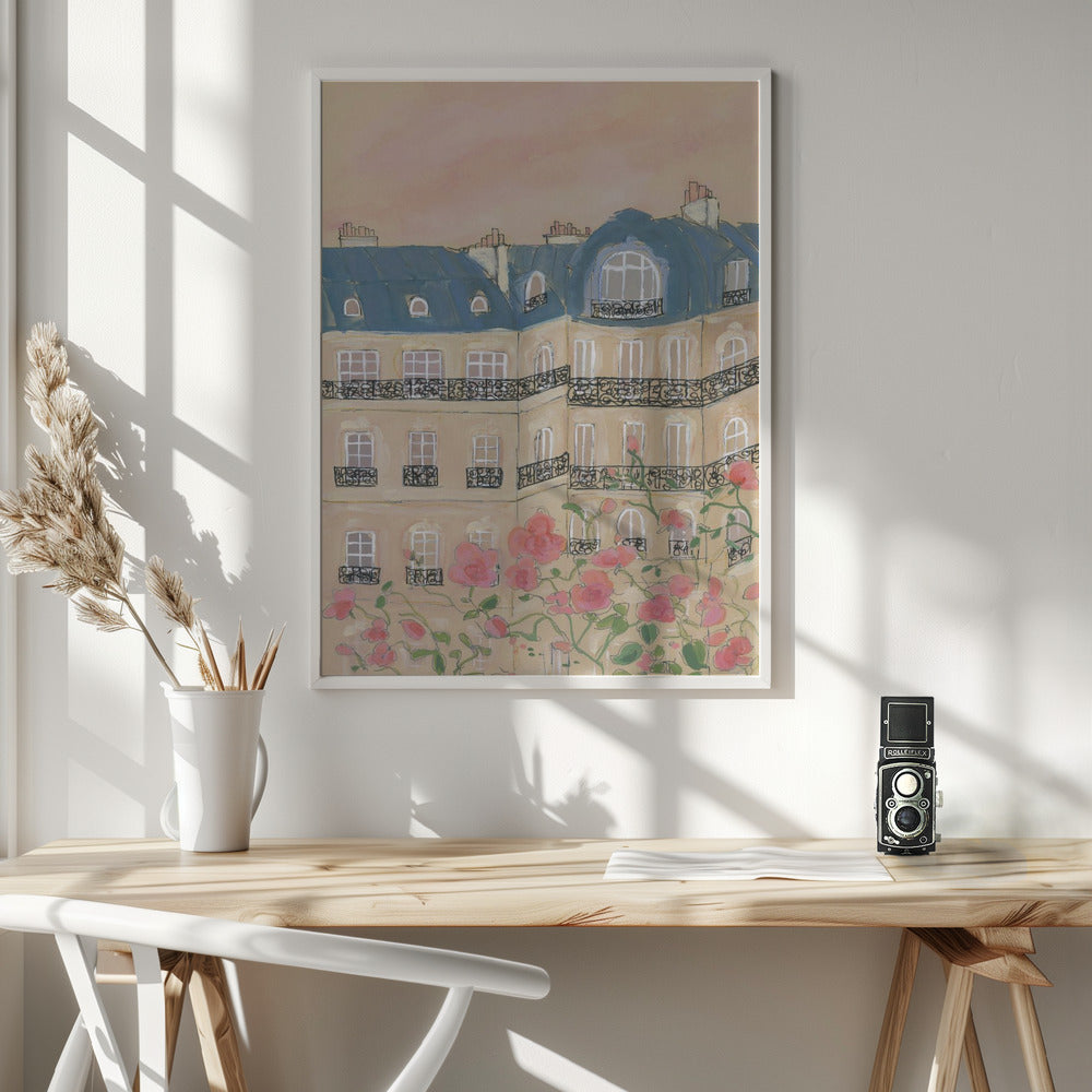 Sunset Over Paris 70x100 - Poster / Art Print - interiör