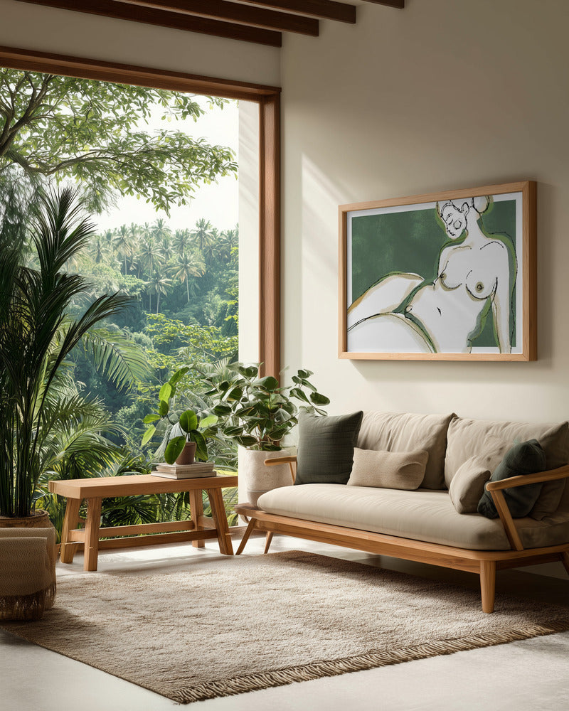 Sensuality (Green Version) - Poster / Art Print - interiör