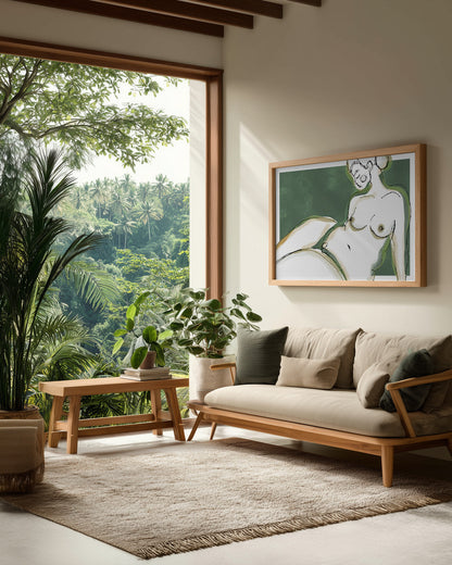Sensuality (Green Version) - Poster / Art Print - interiör