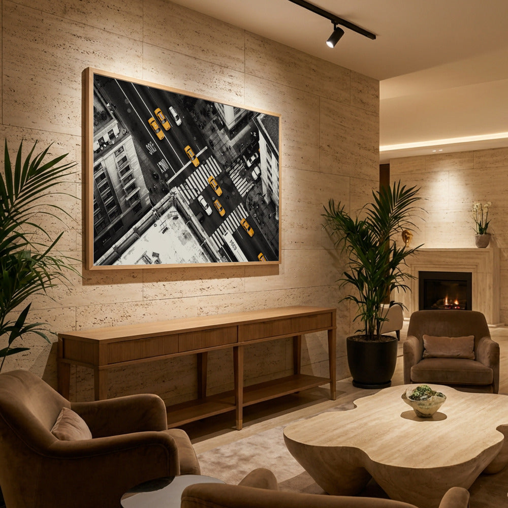 Yellow Flow - Poster / Art Print - interiör