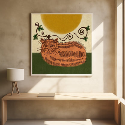 The grumpy cat - Poster / Art Print - interiör