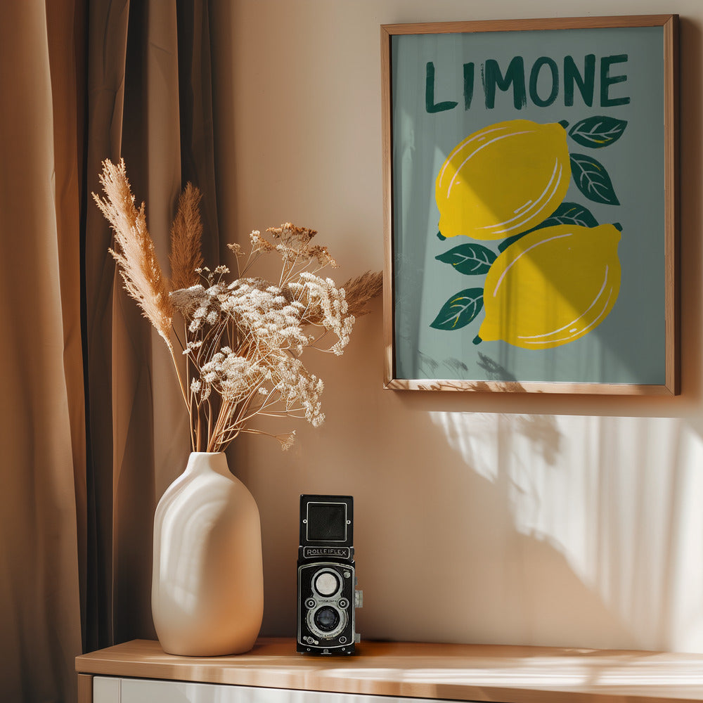 Limone - Poster / Art Print - interiör