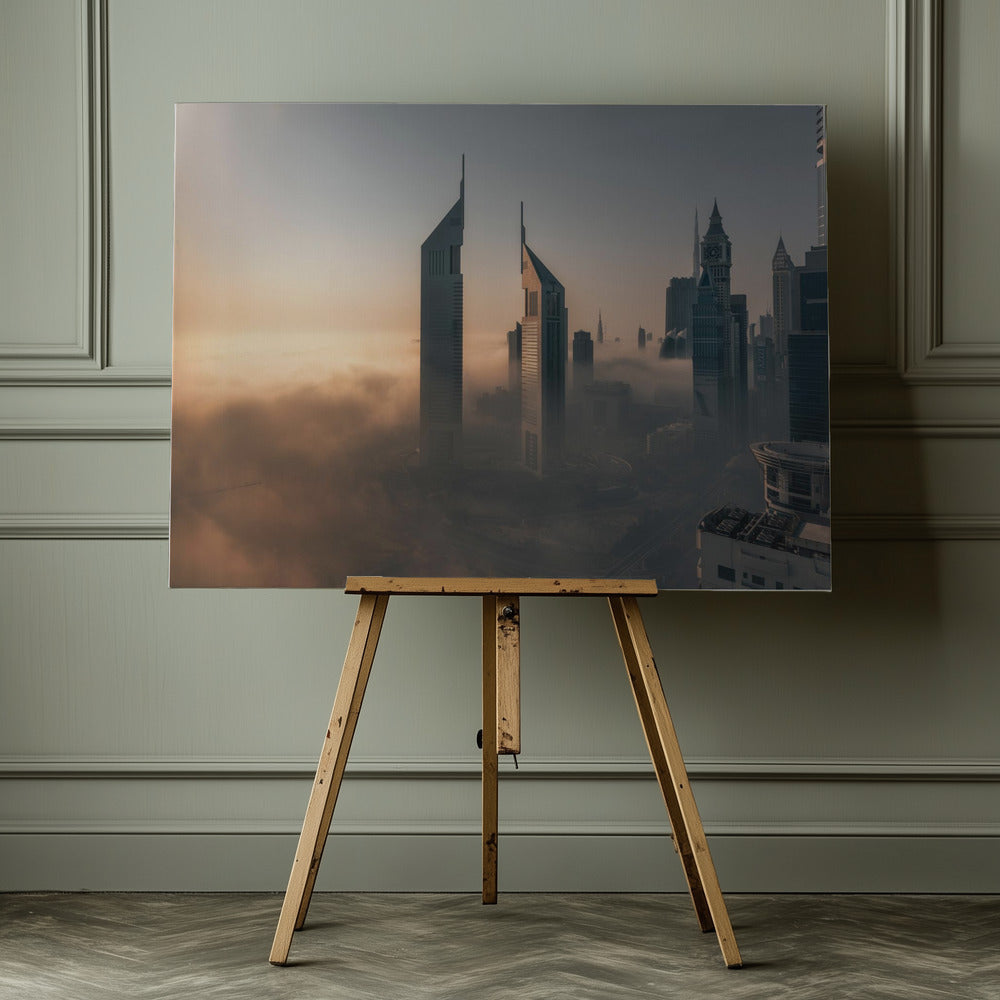 Fog Lockdown on the City of Steel - Poster / Art Print - interiör