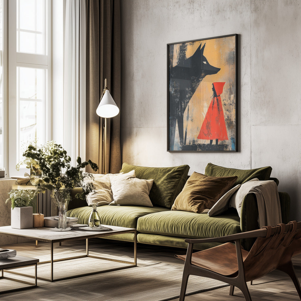 Little Red Riding Hood - Poster / Art Print - interiör
