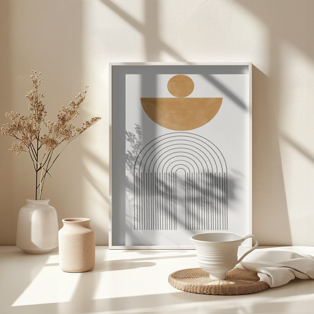 Arch Composition No7. - Poster / Art Print - interiör