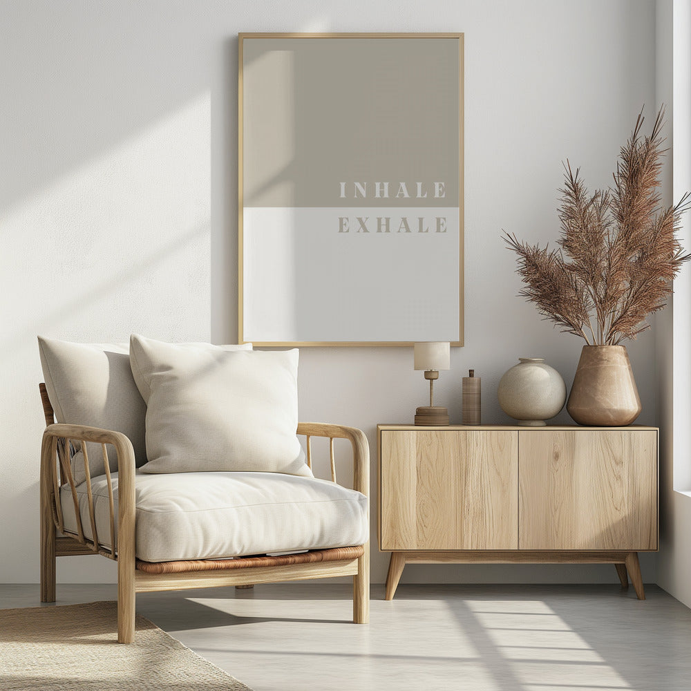 Inhale, Exhale - Poster / Art Print - interiör