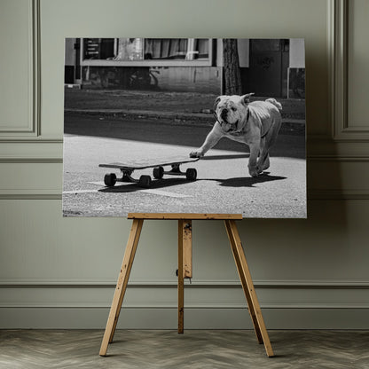 Dogs just want to have fun - Poster / Art Print - interiör