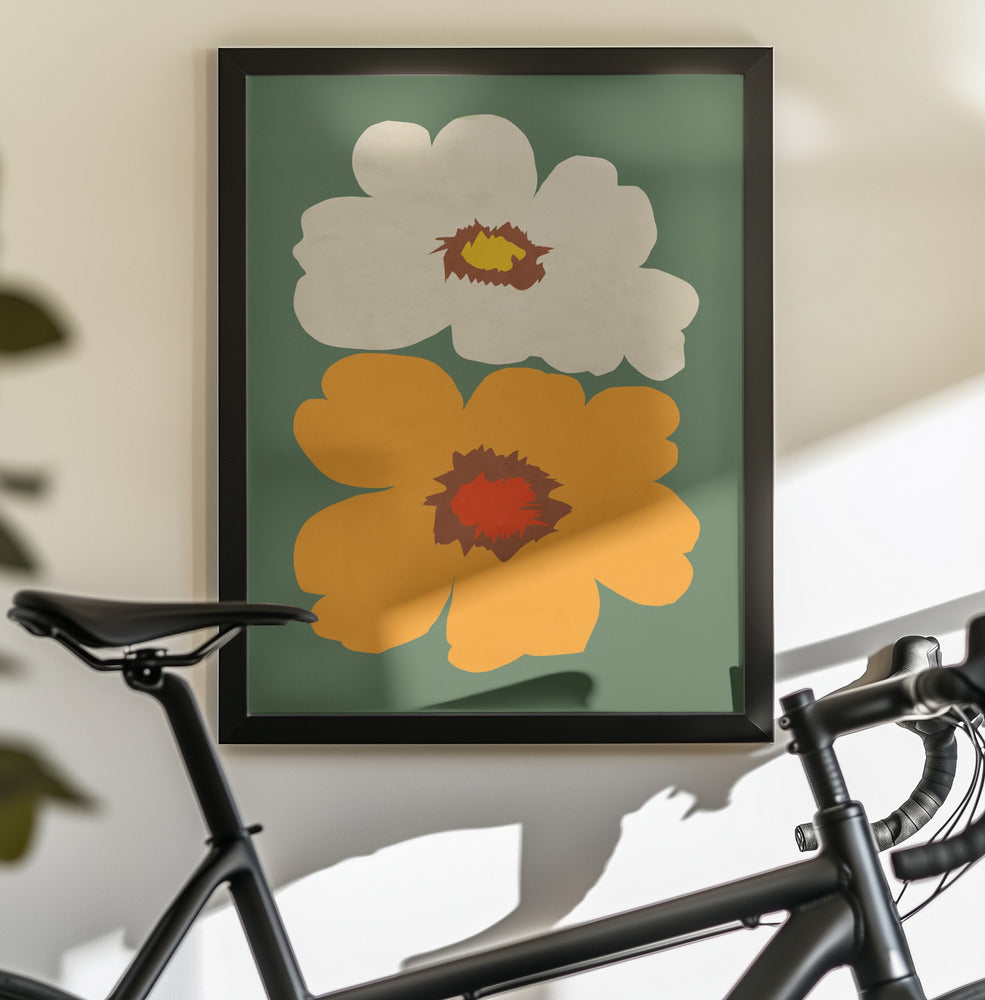 Flower Power 1 - Poster / Art Print - interiör