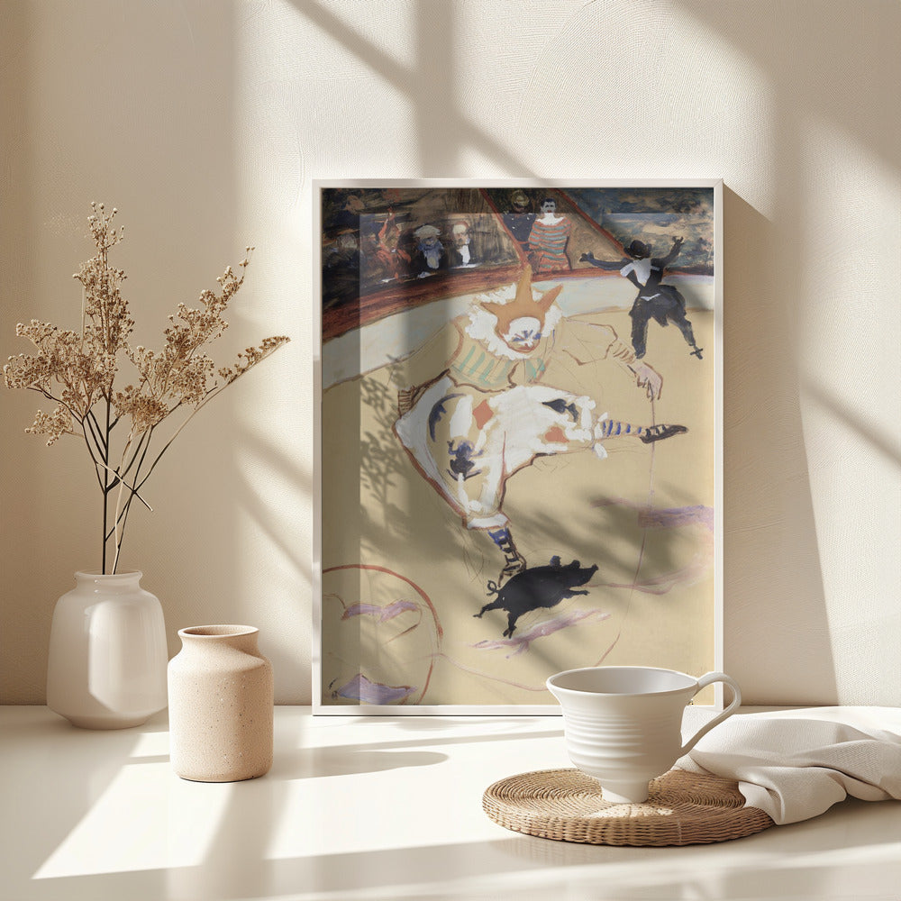 At the Circus Fernando Medrano With a Piglet (ca. 1889) - Poster / Art Print - interiör