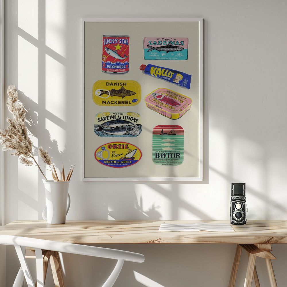 Canned Fish - Poster / Art Print - interiör