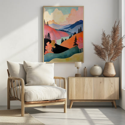 Romance of the Hills Art Print - Poster / Art Print - interiör