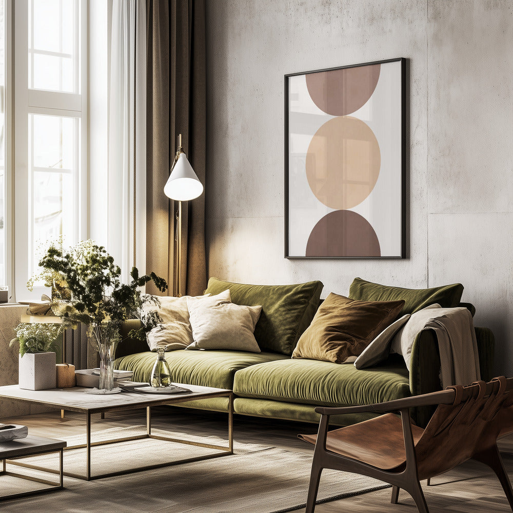 Circle composition 14 - Poster / Art Print - interiör