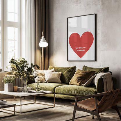 All Good - Poster / Art Print - interiör