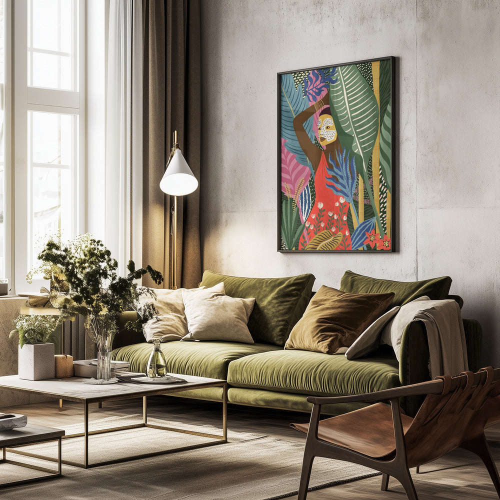 Mask - Poster / Art Print - interiör