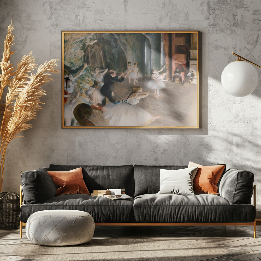 The Rehearsal Onstage - Poster / Art Print - interiör