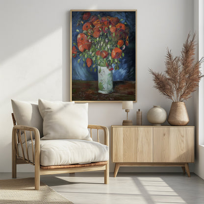 Vincent Van Gogh's Vase With Poppies (1886) - Poster / Art Print - interiör