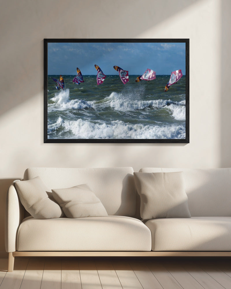 Surfer Jump. - Poster / Art Print - interiör