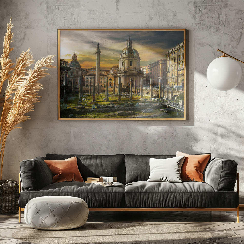 Trajan's Column - Poster / Art Print - interiör