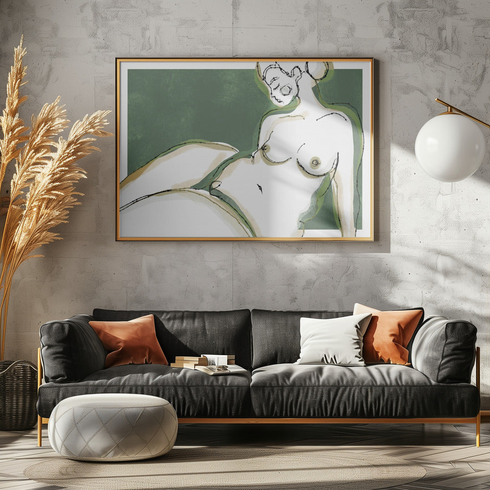 Sensuality (Green Version) - Poster / Art Print - interiör