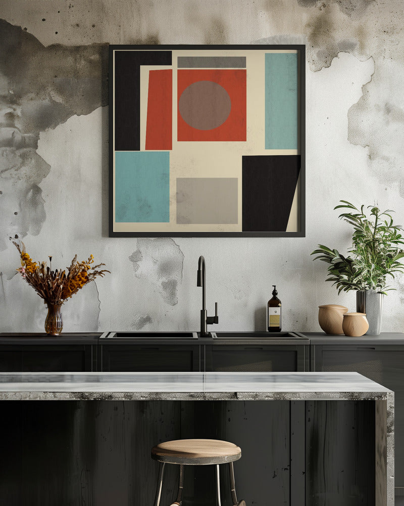 GEOMETRIC POINT Nr 1 - Poster / Art Print - interiör