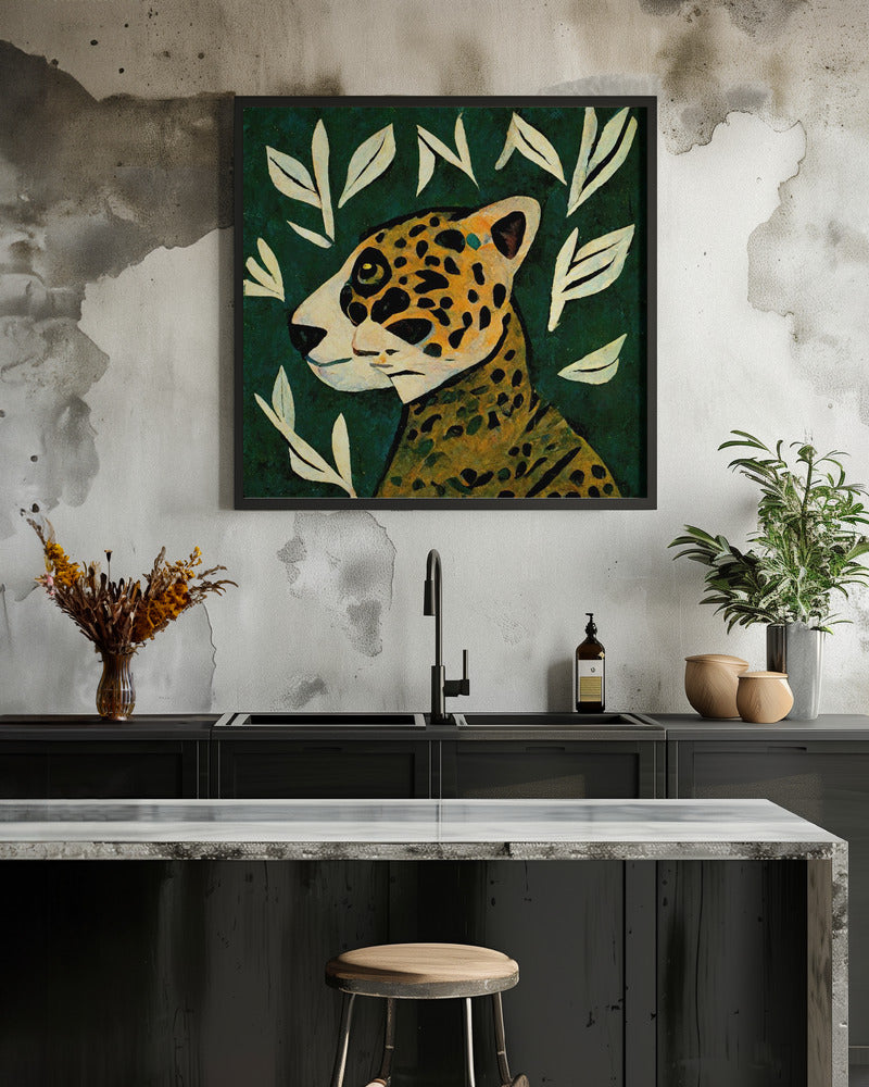 Tiger In Profile - Poster / Art Print - interiör