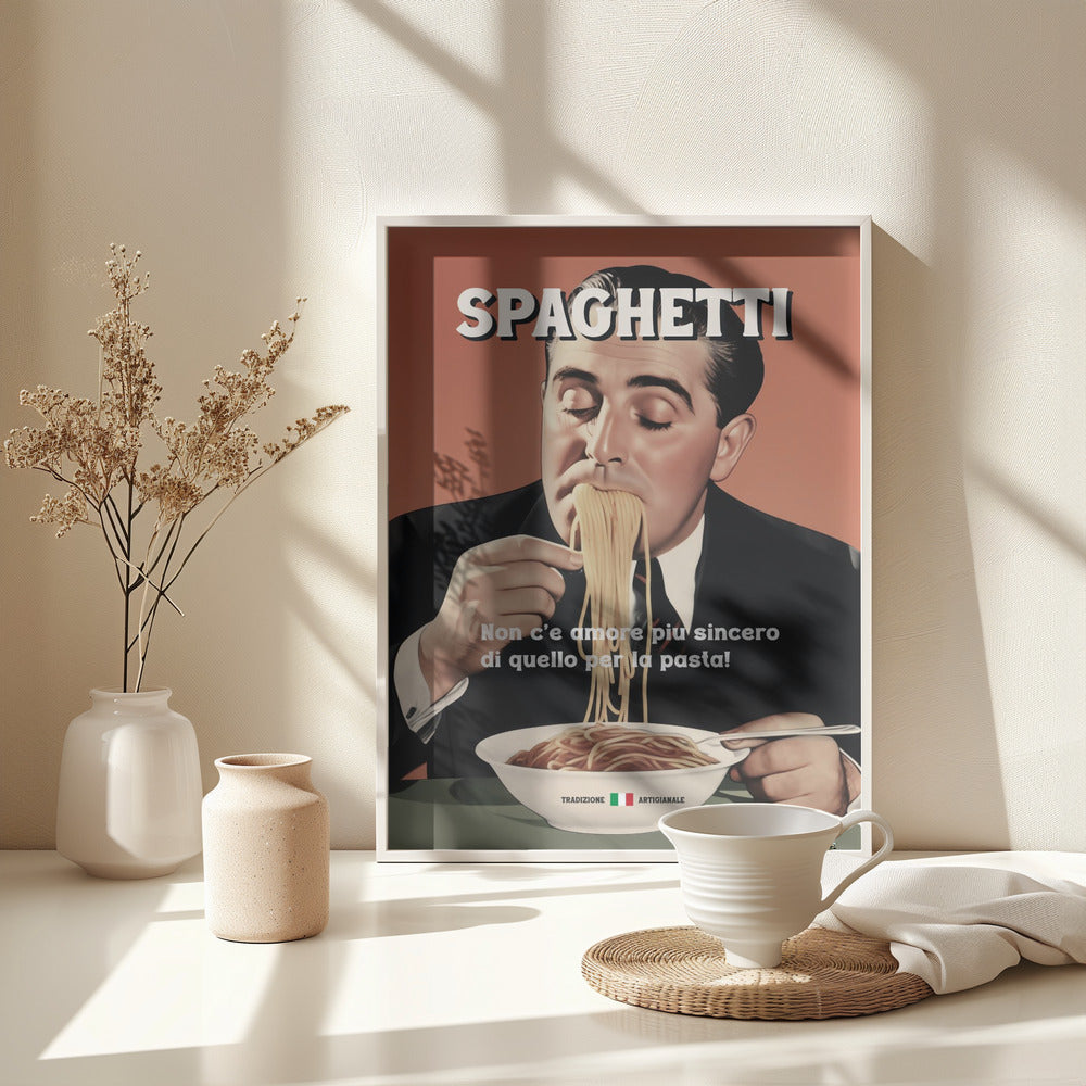 Spaghetti Lover - Poster / Art Print - interiör