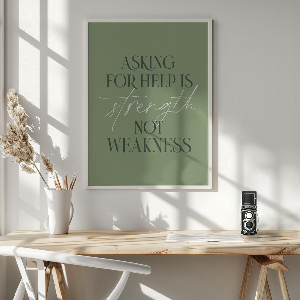 Asking Help - Poster / Art Print - interiör