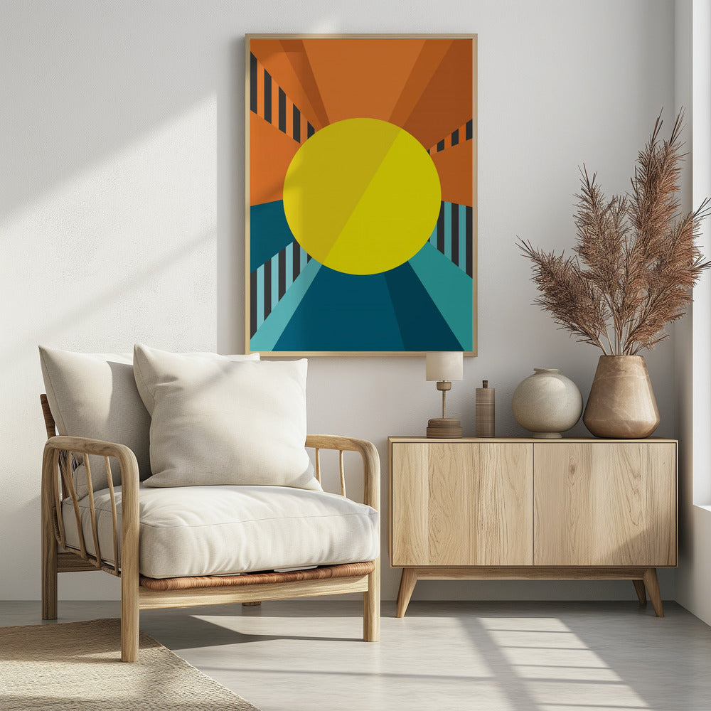 Sunshine On A Rainy Day - Poster / Art Print - interiör