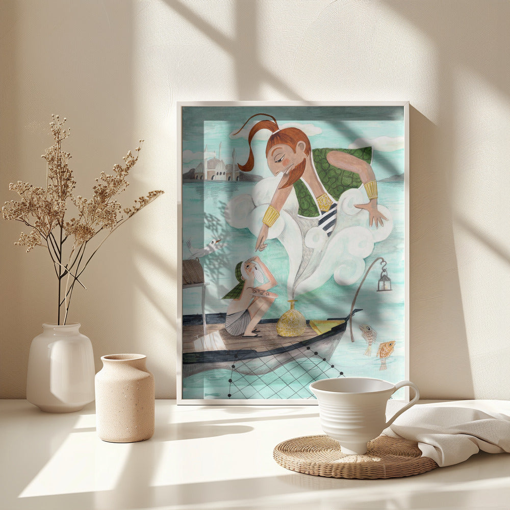 The Fisherman and the Jinni - Poster / Art Print - interiör