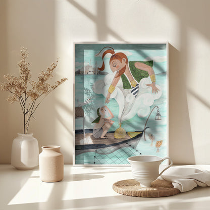 The Fisherman and the Jinni - Poster / Art Print - interiör