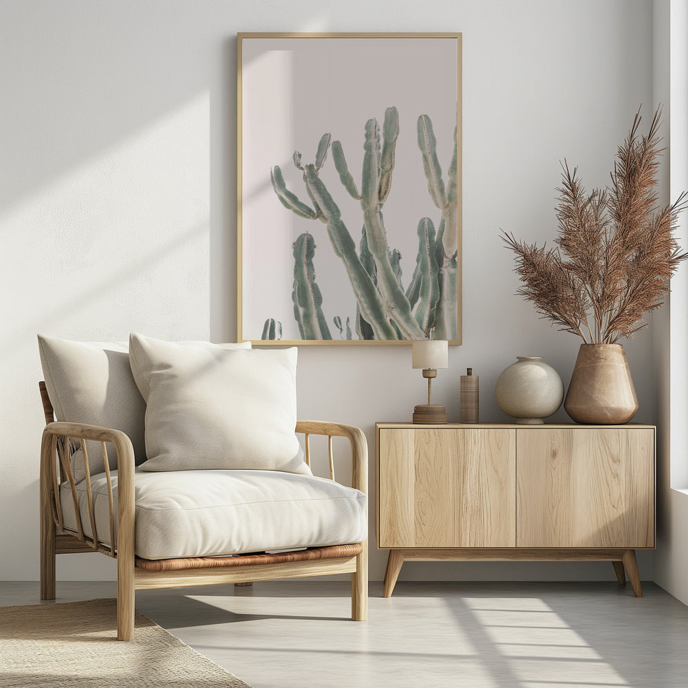 Sunrise Cactus - Poster / Art Print - interiör