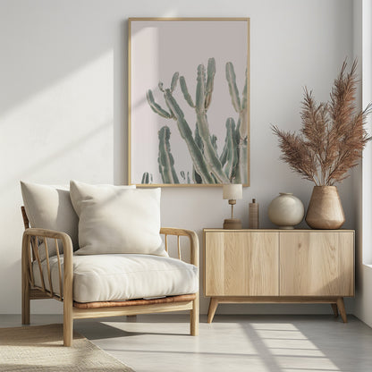Sunrise Cactus - Poster / Art Print - interiör