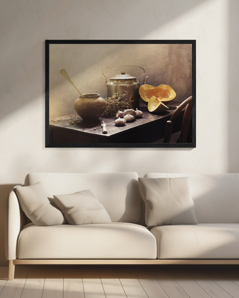 Still life with Pumpkins#15c - Poster / Art Print - interiör