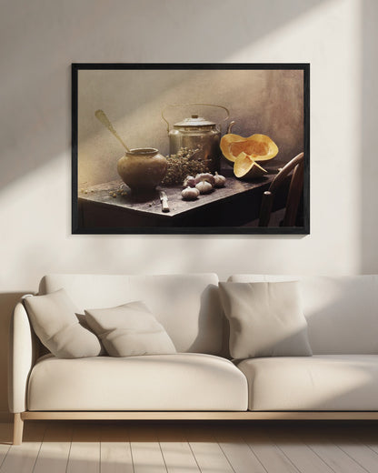 Still life with Pumpkins#15c - Poster / Art Print - interiör