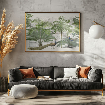Tropical Empire No6 - Poster / Art Print - interiör