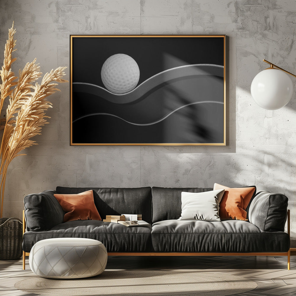 Craters and Curves - Poster / Art Print - interiör