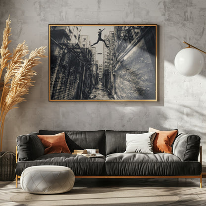 Behind street - Poster / Art Print - interiör
