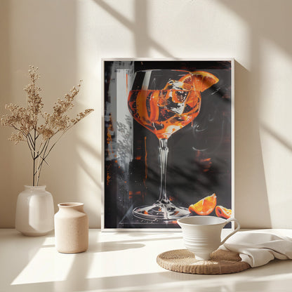 Aperol Spritz Dark Edition - Poster / Art Print - interiör