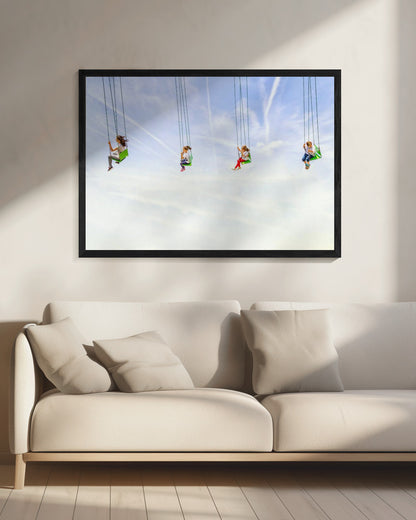 Heads in the clouds! - Poster / Art Print - interiör