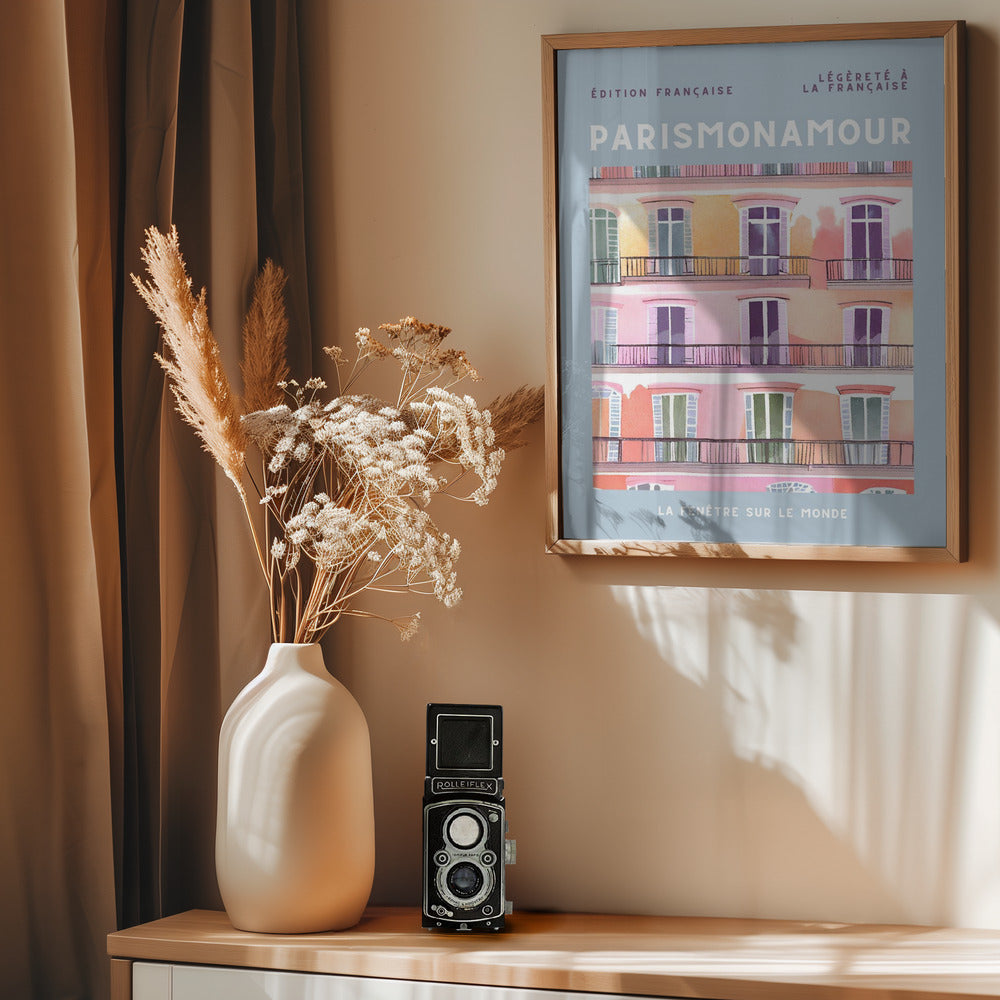 Paris mon Amour - Poster / Art Print - interiör