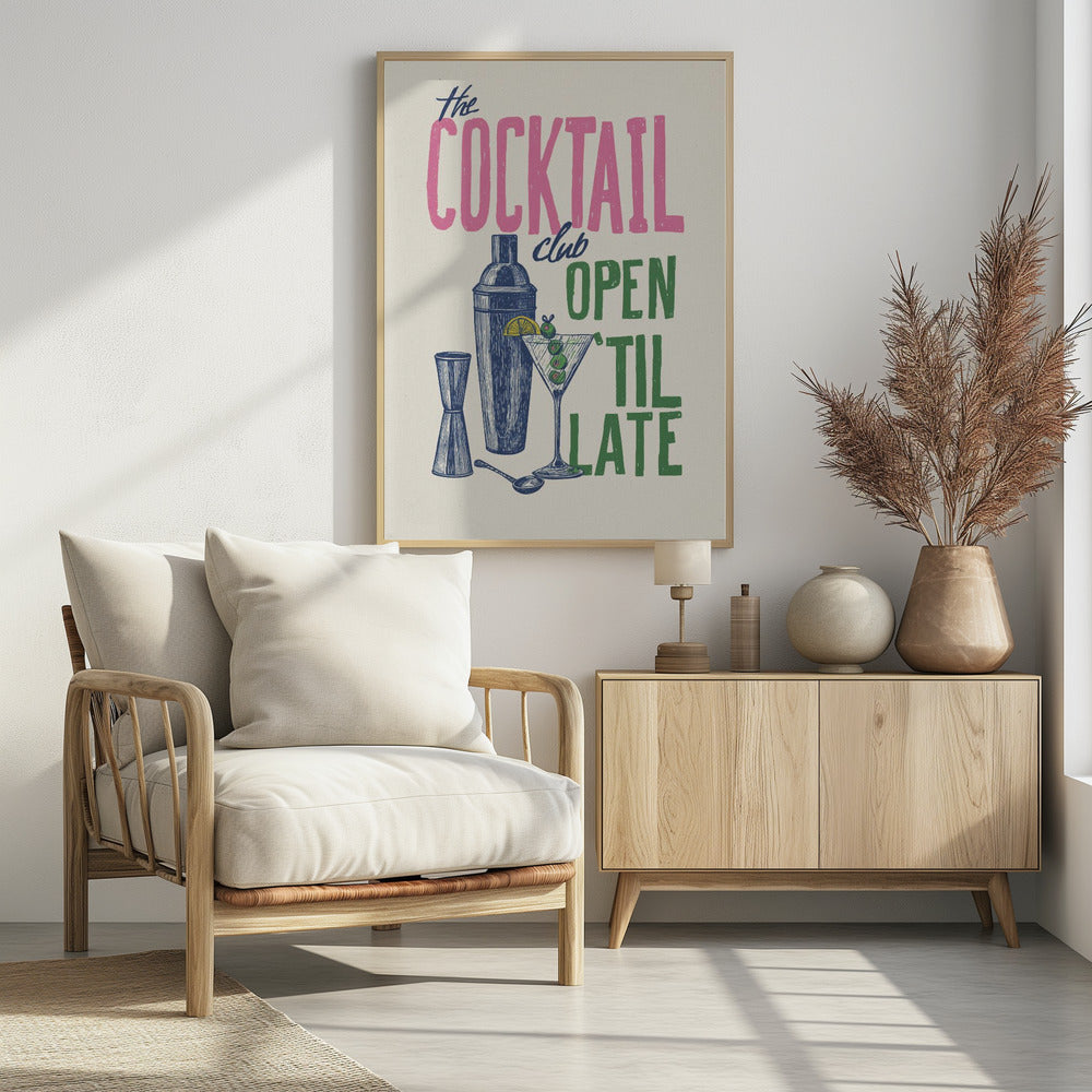 The Cocktail Club - Poster / Art Print - interiör