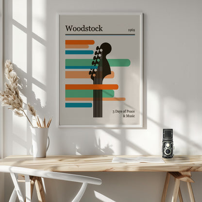Woodstock Festival - Poster / Art Print - interiör