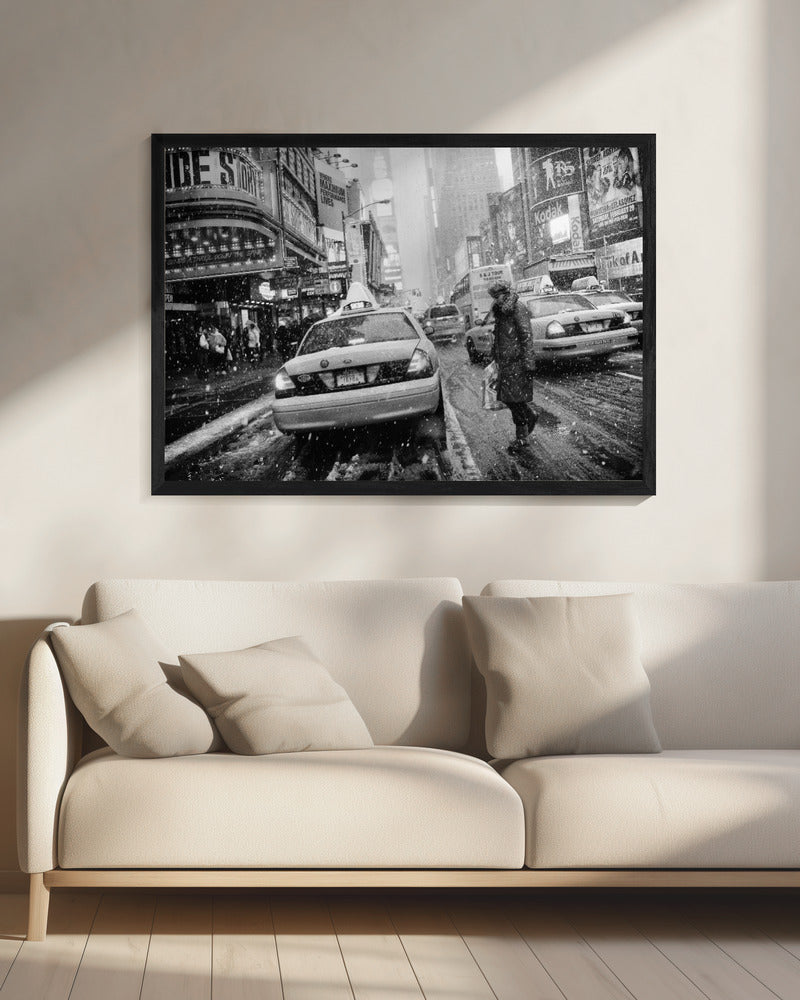 New York in Blizzard - Poster / Art Print - interiör