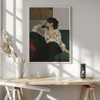 A Sunday In the Sofa - Poster / Art Print - interiör