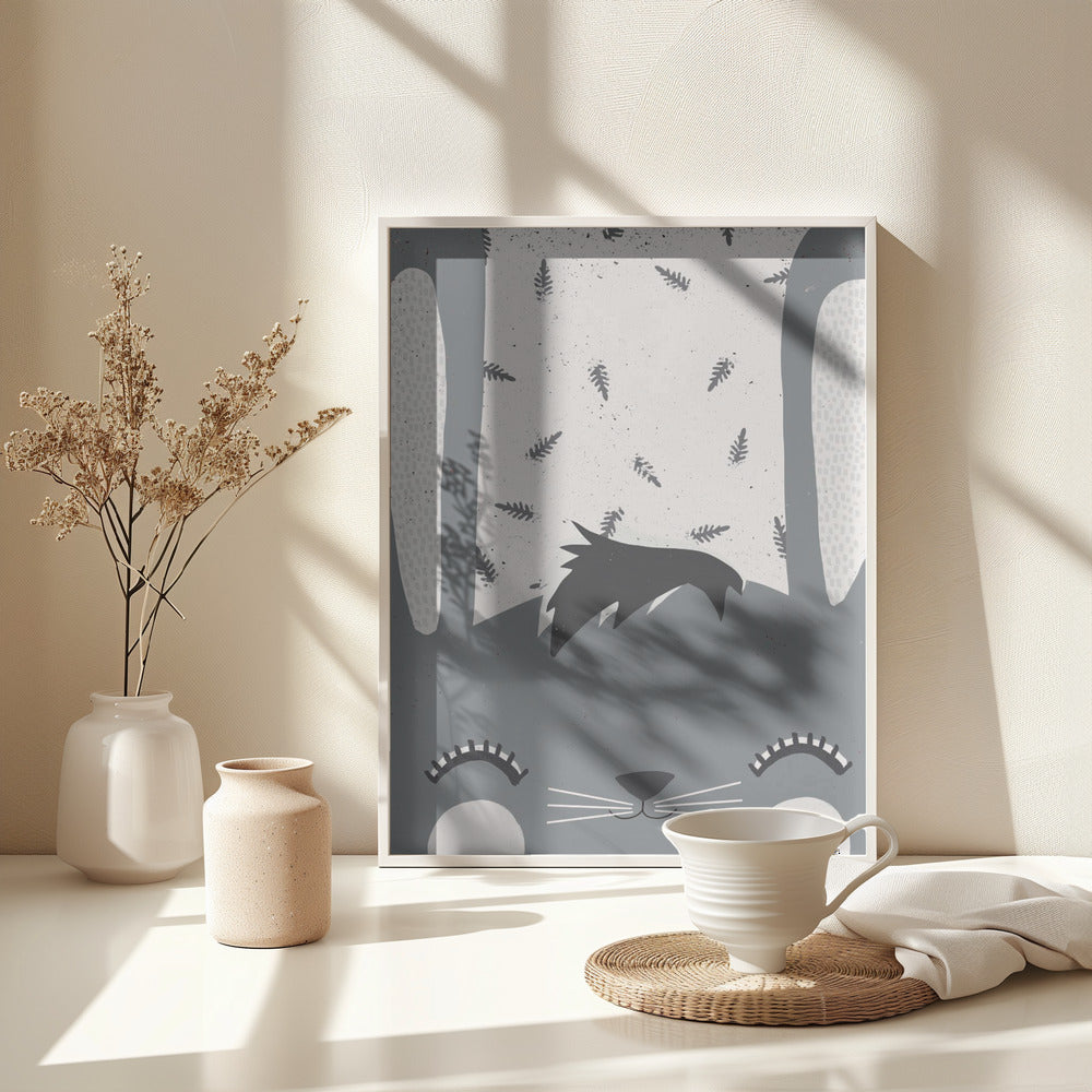 Little Bunny - Poster / Art Print - interiör