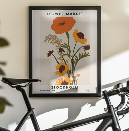 Flower Market. Stockholm - Poster / Art Print - interiör