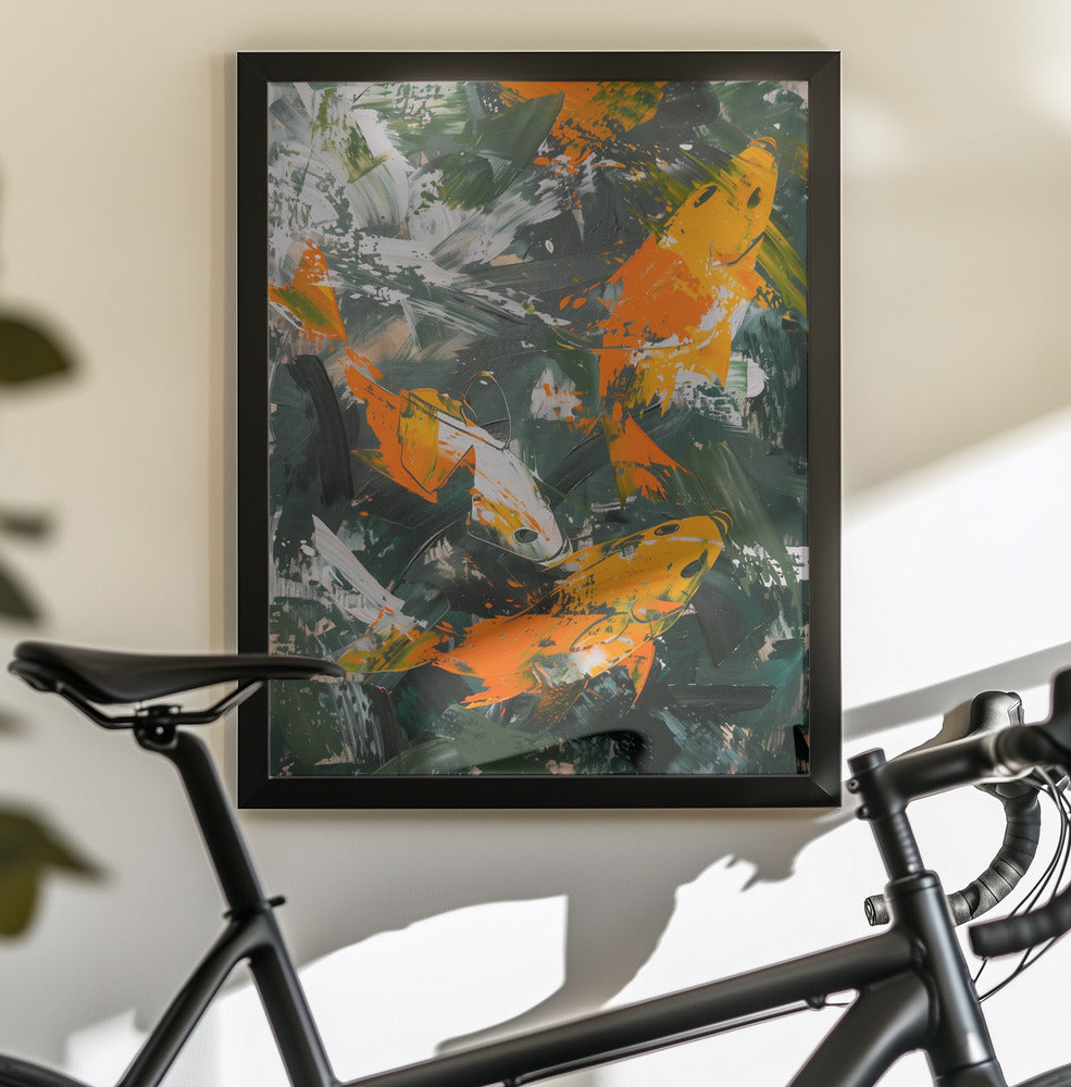 The Abstract Fishes - Poster / Art Print - interiör